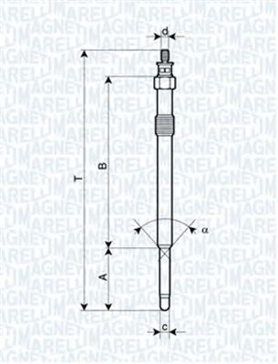 MAGNETI MARELLI 062900024304 -  Свеча накаливания
